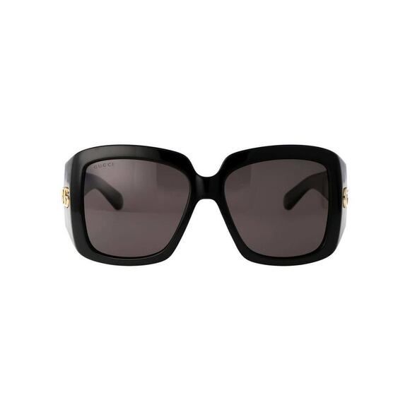 NWT Gucci GG1402S-001 Black Oversized 55mm Sunglasses